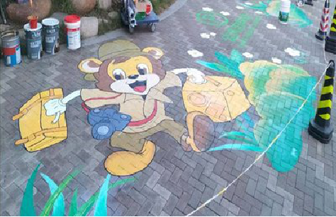 凤凰夏季画地面彩绘会遇到的问题