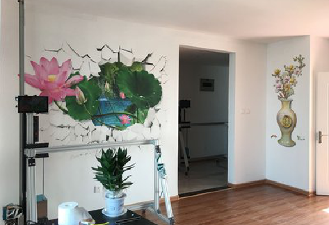 凤凰墙体彩绘相比墙纸的优势。