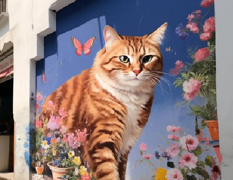 凤凰自己绘制有个性的手绘墙