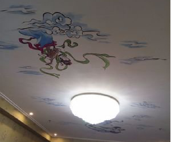 凤凰如何快速绘制天花板上的手绘墙？